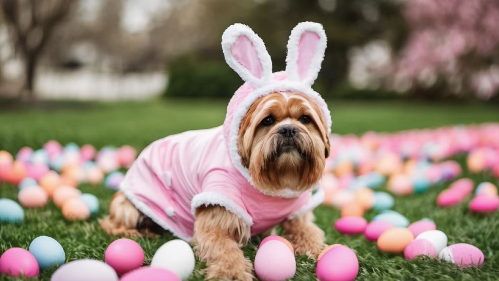 Easter Bunny Dog Costume
